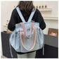 📢📢50% OFF !! ⏰Large Shoulder Bag for Women -– Spacious Work Travel Tote, Fits Laptop, Durable & Comfortable Strap, Secure Drawstring Closure