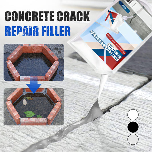 📢📢50% OFF !! ⏰Extra-Strength New Formula Concrete Crack Repair Filler, Waterproof Heavy-Duty Crack Adhesive for Driveway, Patio & Wall Cracks