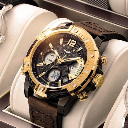 📢Hot Sale 60% OFF🔥Multifunctional Dual Display 3ATM Waterproof Men's Quartz Sports Watch