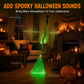 🧙 Animated Witch Broom Halloween Decoration with Lights and Sound