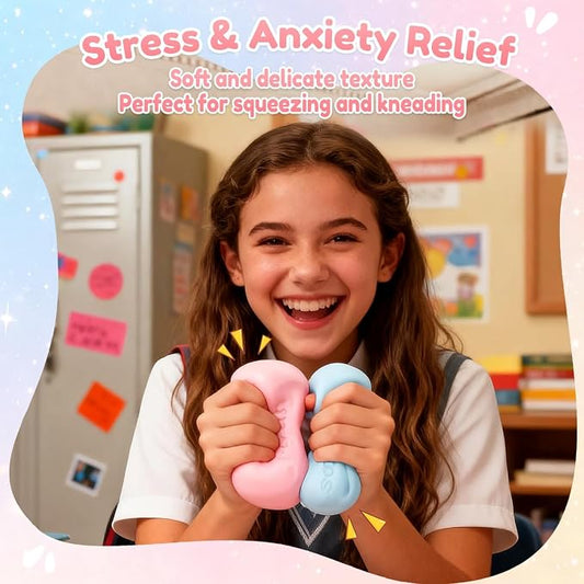 🧸 Sensory Fidget Stress Ball – Soft Squishy Toy for Relaxation & Focus
