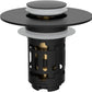 📢📢50% OFF !! ⏰Hibbent Upgraded 3-in-1 Sink Drain Filter, Universal Pop-Up Stopper, Removable Stainless Steel Basket-Shaped Hair Catcher, Sink Stopper for 2.8–5.9 cm, Brass Cartridge, Matte Black