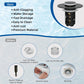 📢📢50% OFF !! ⏰Hibbent Upgraded 3-in-1 Sink Drain Filter, Universal Pop-Up Stopper, Removable Stainless Steel Basket-Shaped Hair Catcher, Sink Stopper for 2.8–5.9 cm, Brass Cartridge, Matte Black