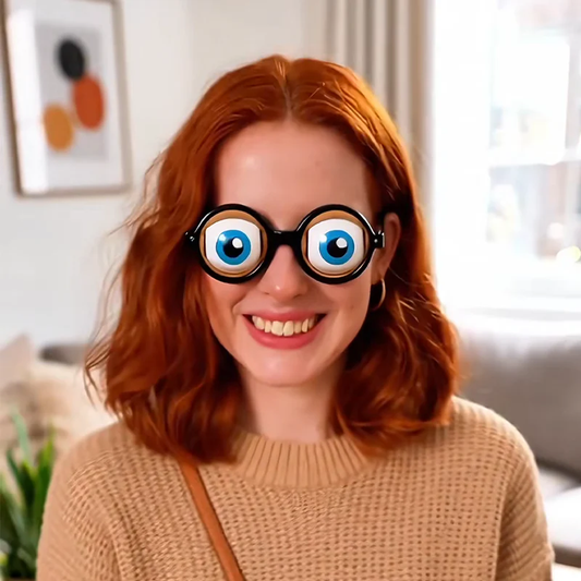 ⏰LAST DAY - BUY 1 GET 1 FREE!!🎁Kids Pull-String Blinking Crazy Glasses