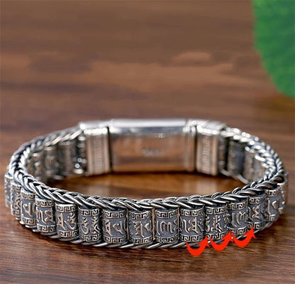 Six Character Truth-Prayer Wheel Bracelet