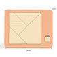 Wooden Tangram Board Puzzle Game Montessori Shape Puzzle Sorting Games Toy Colorful Tangram Educational Pattern Toy For Children