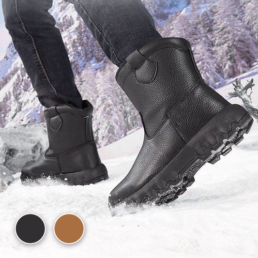 ❄️Winter Hot Sale❄️ Plush Lining Warm Leather Snow Boots