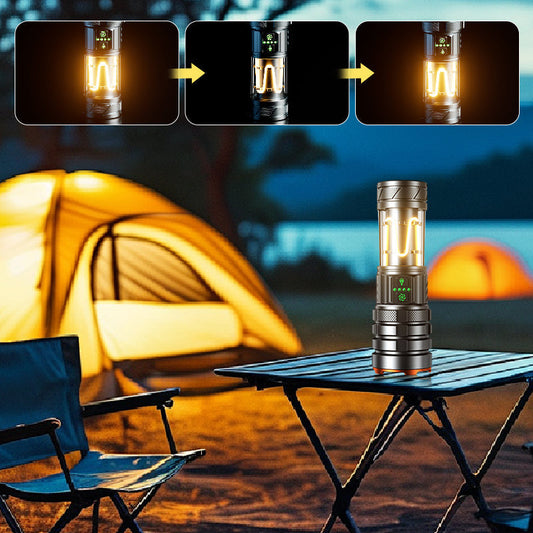 Waterproof Super Bright Rechargeable LED Camping Flashlight