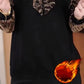 Elegant Thickened Warm Leopard Print Top