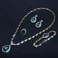 Elegant Faux Gemstone Necklace Set