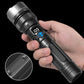 🔥Hot Sale🔥White Laser Flashlight with Zoom, Power Bank, and Digital Display
