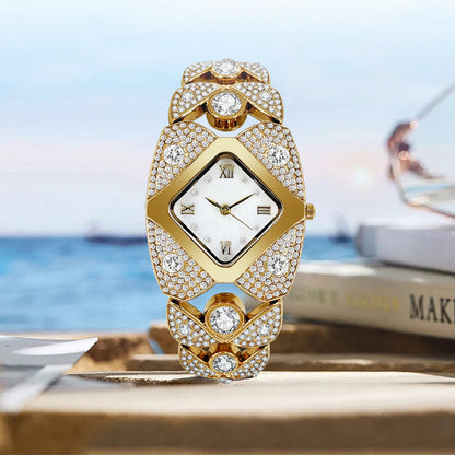 ⏳Time-limited Special⌛Women's Retro Quartz Watch with Sparkling Rhinestones