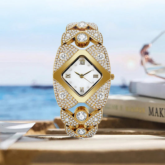 ⏳Time-limited Special⌛Women's Retro Quartz Watch with Sparkling Rhinestones