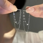 Women's Fashion Double Layer Chain Earrings