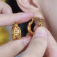Elegant Gold-Tone Zirconia Earrings for Women