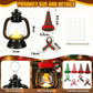 Christmas Decoration Mini Snowman Lantern with Hats and Scarves