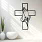 📢Buy 2 Get 1 Free🔥Home Decor Cross with Praying Hands