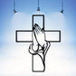 📢Buy 2 Get 1 Free🔥Home Decor Cross with Praying Hands