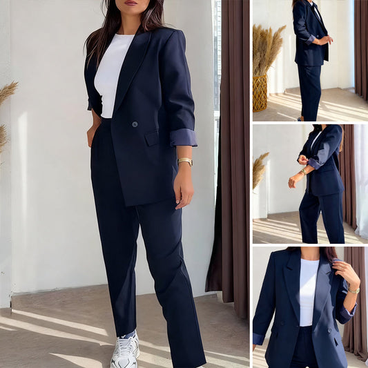 ⏳Limited-time Offer⏰Women's Classic Blazer & Pants 2-Piece Set