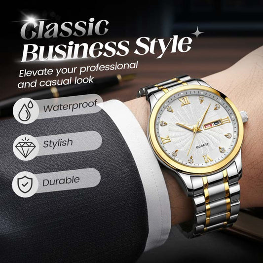 🖤Black Friday 60% OFF🎁Men's Two-Tone Waterproof Luminous Watch