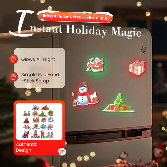 🎄Christmas Hot Sale🎅🏻Luminous Christmas Wall Stickers Set
