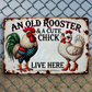 🐓 Vintage Chicken Coop Metal Tin Sign