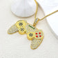 🎄Christmas Sale 60% OFF🔥Rhinestone Arcade Game Controller Necklace