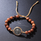 Unisex Adjustable Wooden Beads St Benedict Bracelet (50% OFF)