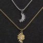 🎁Valentine's Day Gift🔥Sun & Moon Spliced Pendant Necklace Set