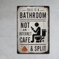 Spanish Quote  Floral Tin Sign Decor