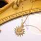 Sunflower Pendant Necklace for Women