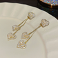 📢📢50% OFF !!⏰Romantic Long Chain Heart Drop Earrings
