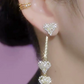 📢📢50% OFF !!⏰Romantic Long Chain Heart Drop Earrings