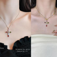 📢Buy 1 Get 1 Free⏰Colorful Rhinestone Cross Pendant Necklaces