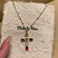 📢Buy 1 Get 1 Free⏰Colorful Rhinestone Cross Pendant Necklaces