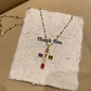 📢Buy 1 Get 1 Free⏰Colorful Rhinestone Cross Pendant Necklaces
