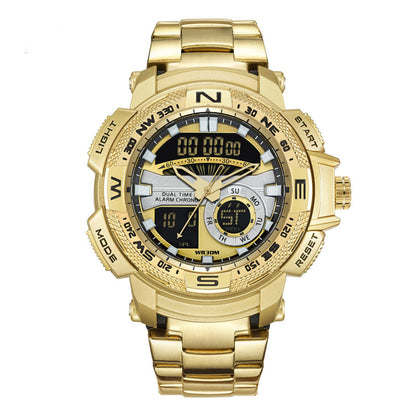 📢 Men's Dual-Display Sports Watch