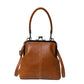 👜 LIMITED-TIME 50% OFF! ✨ Women's Kiss Lock Crossbody Bag – Vintage Clasp, Dual Carry, PU Leather 💎