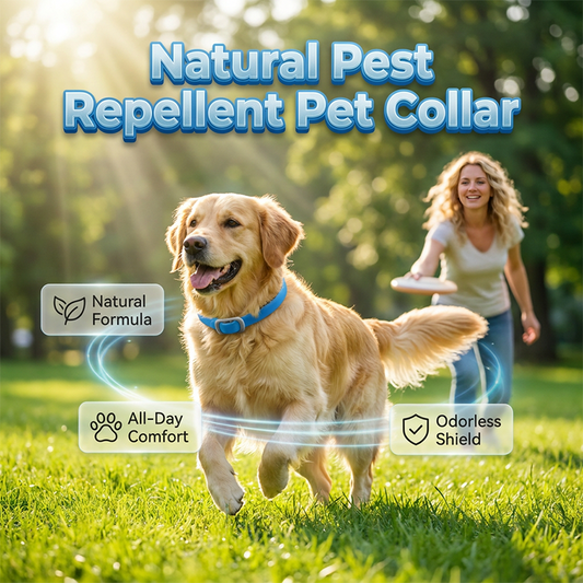 📢📢50% OFF !! ⏰Natural Essential Oil Pet Pest Repellent Collar