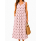 💃 LIMITED-TIME 40% OFF! 🌴Women Sleeveless Polka Dot Maxi Dress with Pockets V Neck Summer Sundress