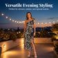 ⌛Limited-Time Offer-Women Summer Backless Midi Dress with Side Split