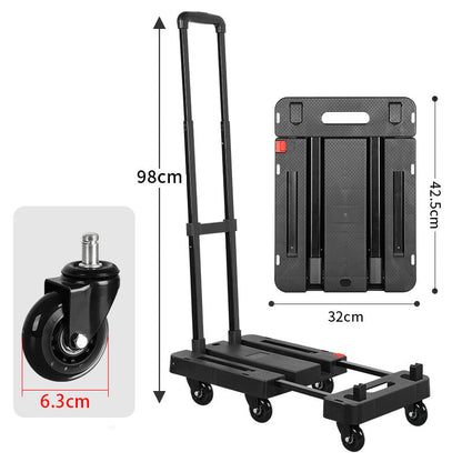 ⏰🔥LIMITED TIME 50% OFF!⏰Foldable Silent Hand Truck