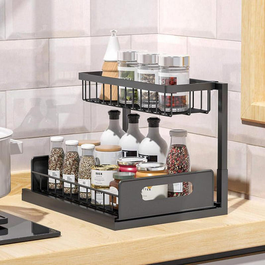 📢📢50% OFF !! ⏰2-Tier Carbon Steel Organizer