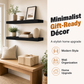 📢📢50% OFF !! ⏰Minimalist Wooden Floating Wall Shelves