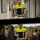 ⏳Time-Limited Special⏰Men's High Visibility Reflective Short Sleeve Shirt – Neon Blocks & Athletic Fit Cut ⏰
