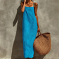 🎉 LIMITED TIME 40% OFF! 👗 Women's Casual Solid Color Slip Dress – Lightweight Cotton Blend & Flowing Maxi Length 🌸