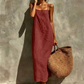 🎉 LIMITED TIME 40% OFF! 👗 Women's Casual Solid Color Slip Dress – Lightweight Cotton Blend & Flowing Maxi Length 🌸