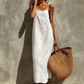 🎉 LIMITED TIME 40% OFF! 👗 Women's Casual Solid Color Slip Dress – Lightweight Cotton Blend & Flowing Maxi Length 🌸
