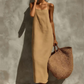 🎉 LIMITED TIME 40% OFF! 👗 Women's Casual Solid Color Slip Dress – Lightweight Cotton Blend & Flowing Maxi Length 🌸