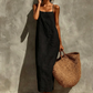 🎉 LIMITED TIME 40% OFF! 👗 Women's Casual Solid Color Slip Dress – Lightweight Cotton Blend & Flowing Maxi Length 🌸